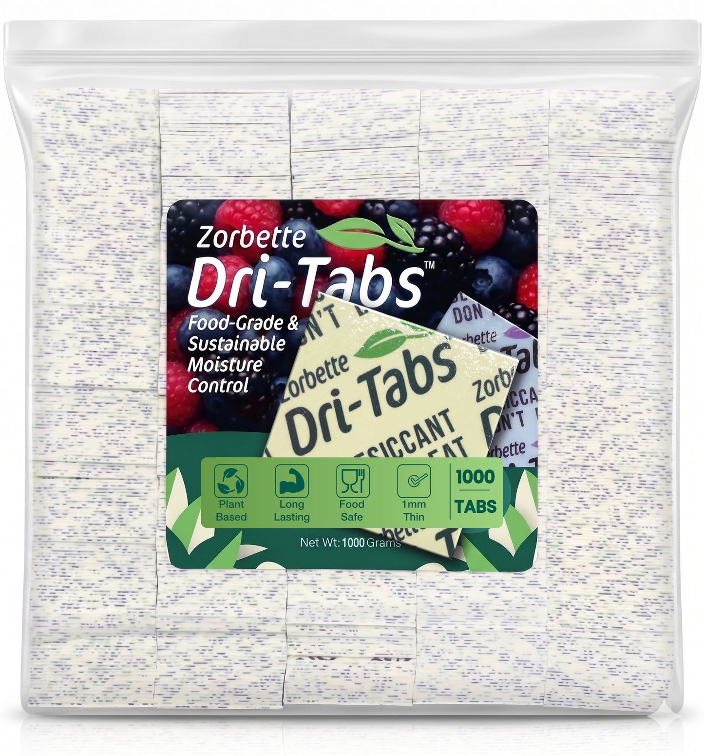Zorbette Dri-Tabs: (75-500-1000pk)